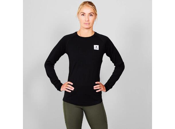 SAYSKY Dame Trøye Merino 165 LS M Perfekt baselayer i ren merino - Black 