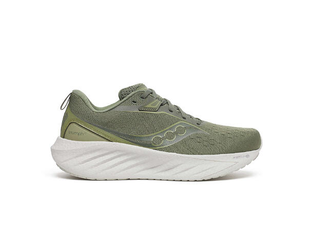 Saucony Løpesko M Triumph 22 42 Behagelig fulldempet løpesko - Olivine 