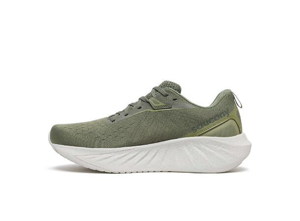 Saucony Løpesko M Triumph 22 42 Behagelig fulldempet løpesko - Olivine 