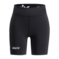 Swix Dame Pace High Waist Kort Tights Teknisk l&#248;petights med h&#248;y midje - Bl