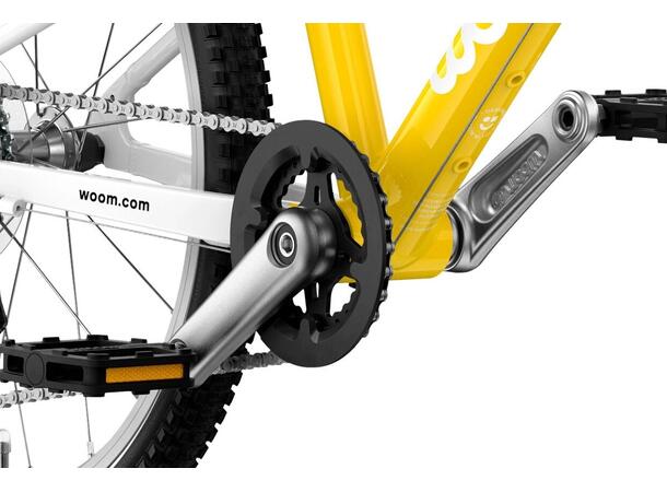 Woom 4 Go Barnesykkel 20" Yellow Optimalisert geometri for barn 115-130cm 
