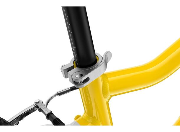 Woom 4 Go Barnesykkel 20" Yellow Optimalisert geometri for barn 115-130cm 