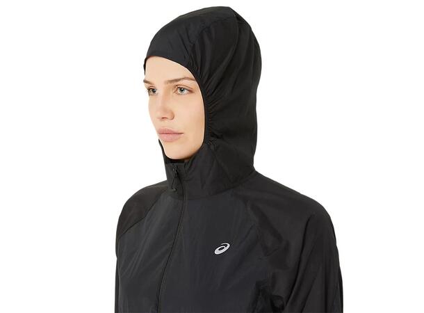 Asics Dame Jakke Road Packable M Reng- og vannavstøtende løpejakke - Bl 