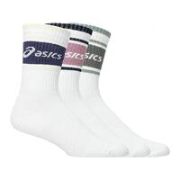 Asics Logo Crew Sock 3pk 43-46 Godt pustrende og myke bomullssokker -Mi