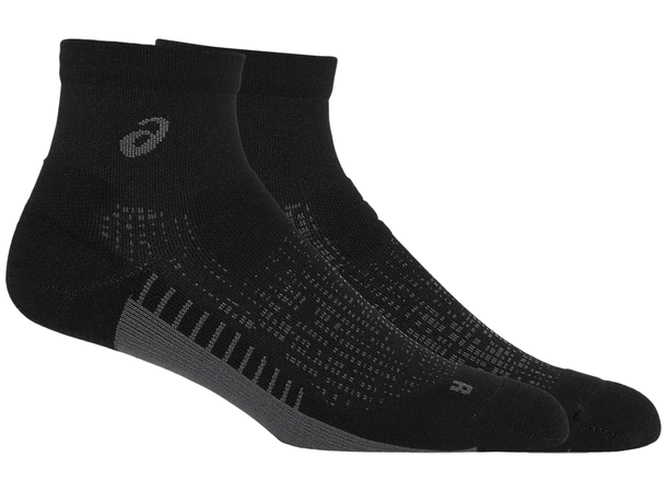 Asics Performance Run Sock Quarter 39-42 Teknisk løpesokk, sort 
