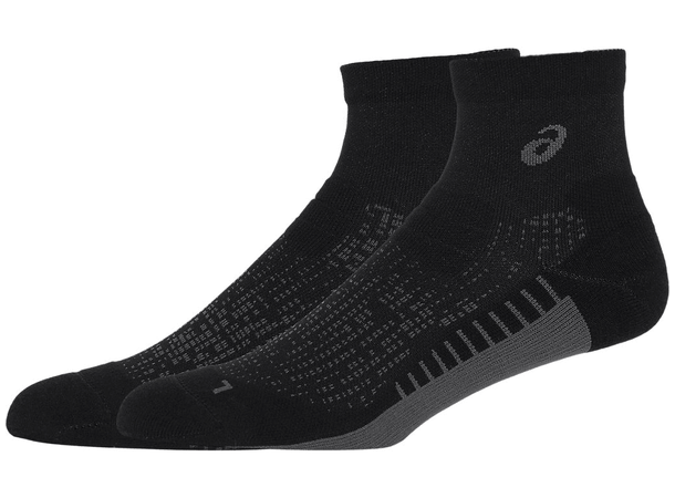 Asics Performance Run Sock Quarter 39-42 Teknisk løpesokk, sort 