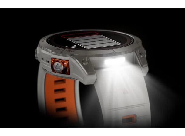 Garmin Fenix 7 Pro Saph Solar Edition Karbongrå DLC-titan Med Sort Rem 