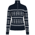 Johaug Genser Dalsbygda Halfzip XL Tidl&#248;s genser med strikkam&#248;nster - Bl&#229;