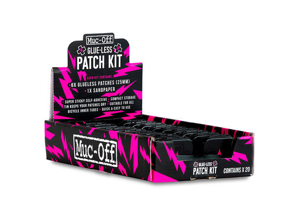 Muc-Off Glueless Puncture Repair Patch Lappesaker til sykkelslanger 
