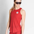 SAYSKY Dame Singlet Reactive Flow L Lett, luftig og stilig l&#248;pesinglet - Red