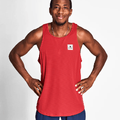 SAYSKY Herre Singlet Reactive Flow S Lett, luftig og stilig l&#248;pesinglet - Red