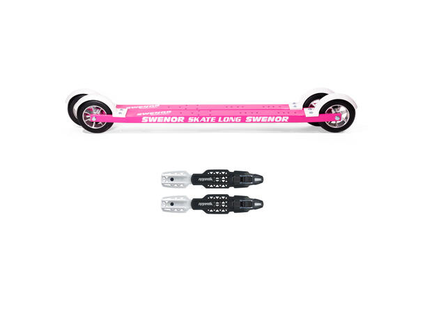 Swenor Skate Long Pink Rulleski Stabil og slitesterk rulleskipakke 