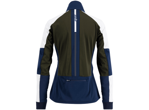 Swix Dame Jakke Nordic XC M Skijakke i softshell - Olive/Br White 