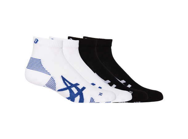 Asics 2pk CushionRun Quarter 43-46 Komfortable løpesokker med god passform 