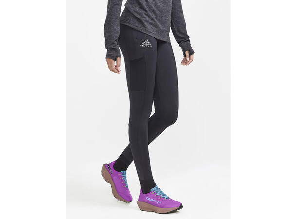 Craft W Pro Trail Tights S Løpetights designet for stiløping, black 