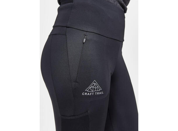 Craft W Pro Trail Tights S Løpetights designet for stiløping, black 