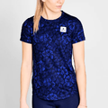 SAYSKY Dame Tr&#248;ye Combat Flower SS XS Lett, teknisk og stilig l&#248;petr&#248;ye - Blue