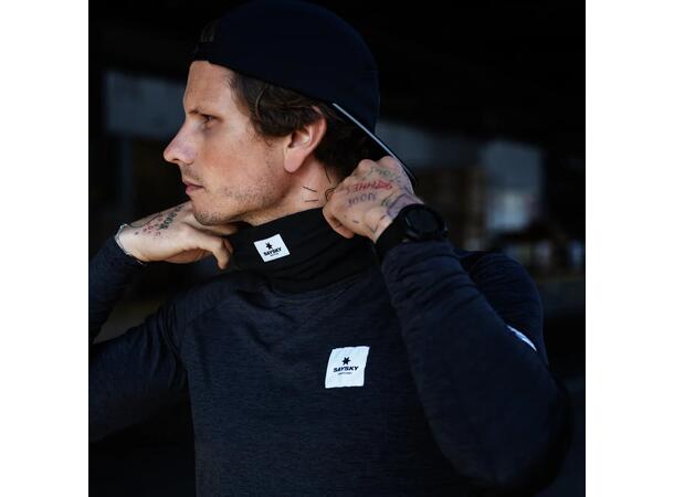 SAYSKY Headband Merino 165 OS Merino hals/pannebånd til løp - Sort 