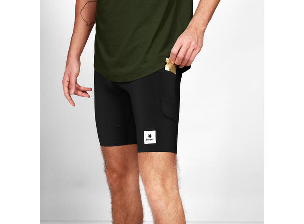 SAYSKY Herre Kort Tigths 9" Combat+ L Kort treningsshorts til herre -Black 