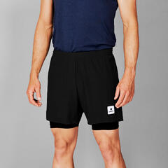 SAYSKY Herre Shorts 2n1 5&quot; Pace Popul&#230;r treningsshorts til herre -Black