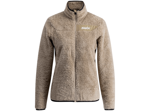 Swix Dame Jakke Infinity Pile M Lett, varm og bærekraftig jakke- Dune 