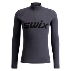 Swix Herre RaceX Merino Half Zip Varm og pustende ulltr&#248;ye - Phantom